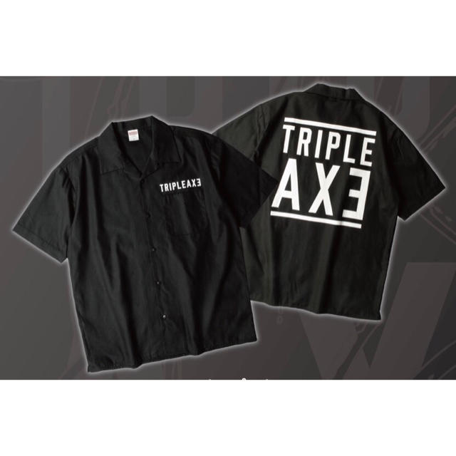新到着 TRIPLE AXE オープンカラーシャツ【L】 - タレントグッズ