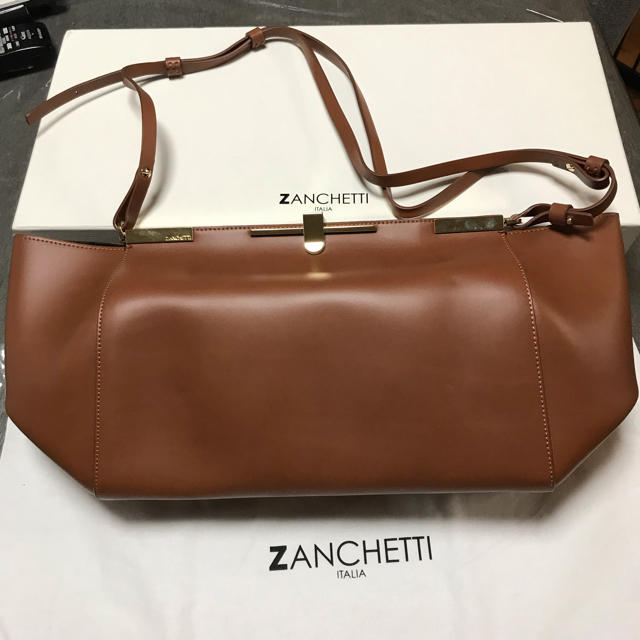 未使用☆zanchetti ブラウン 3wayバッグ