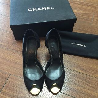 シャネル(CHANEL)のCHANEL シルクパンプス 送料込(ハイヒール/パンプス)