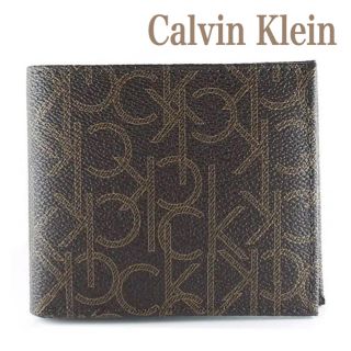 カルバンクライン(Calvin Klein)の【日本未入荷★ラスト1点】カルバンクライン 財布 ブラウン 79463 メンズ(折り財布)