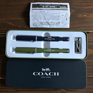 コーチ(COACH)のCOACH ボールペン&万年筆セット　新品未使用(ペン/マーカー)