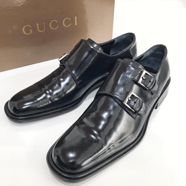 Gucci - ✨極美品✨【GUCCI】グッチ  カジュアル ダブルモンクストラップ 革靴 黒の通販 by 黒猫 の靴屋