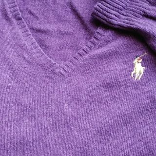 ラルフローレン(Ralph Lauren)の【更にお値下げ♪少々ワケあり】「RALPH LAUREN」Vセーター★S/160(ニット/セーター)