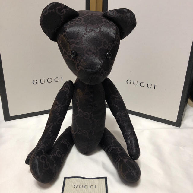 Gucci - 【リメイク品】GUCCI グッチ テディベア ブラック GGスプリームの通販 by yu's shop