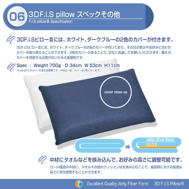 人気のファイバー枕　FISピローⅢ　人間工学設計 インテリア/住まい/日用品の寝具(枕)の商品写真