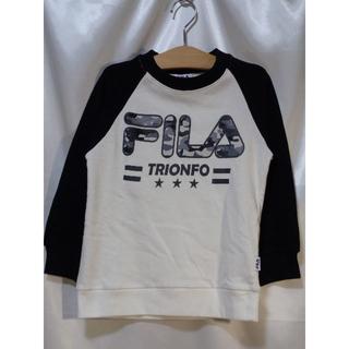 フィラ(FILA)の＜№4807＞★ＦＩＬＡ★裏起毛トレーナー☆120cm☆白黒(Tシャツ/カットソー)