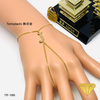 K18金 Initial J Finger ブレスレット(ブレスレット/バングル)