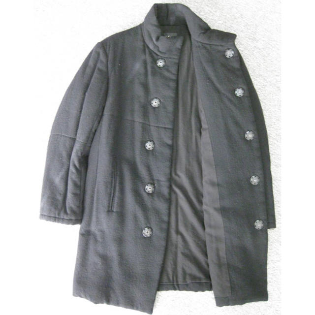 Yohji Yamamoto(ヨウジヤマモト)のヨウジヤマモト     ウールギャバベビーメルトン中綿コート メンズのジャケット/アウター(チェスターコート)の商品写真