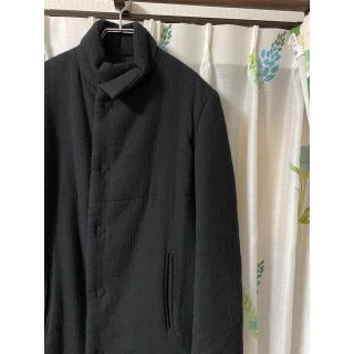 ヨウジヤマモト(Yohji Yamamoto)のヨウジヤマモト     ウールギャバベビーメルトン中綿コート(チェスターコート)