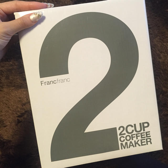 Francfranc(フランフラン)のフランフラン2カップコーヒーメーカー！ スマホ/家電/カメラの生活家電(その他)の商品写真