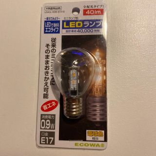 ヤザワコーポレーション(Yazawa)の★値下げ★YAZAWA  LEDランプ 40lm E17 0.9w 8個セット(蛍光灯/電球)