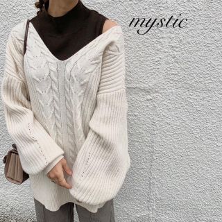 ミスティック(mystic)の最新作❁﻿ミスティック　Vケーブルニット(ニット/セーター)