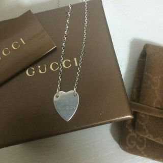 グッチ(Gucci)のgucci♡ハートネックレス(ネックレス)