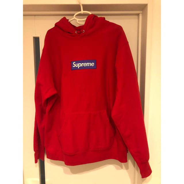 17fw Supreme Box Logo ボックスロゴ パーカー レッド L