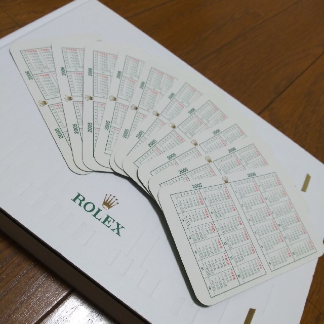 ROLEX - ロレックス　カードカレンダー　2005-2006　10枚セット　正規品の通販 by 金持ち段ボール's shop