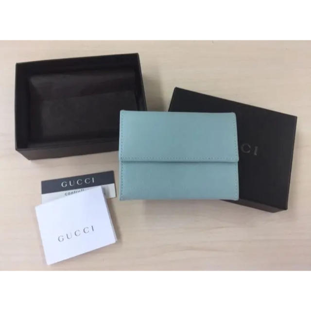 Gucci - GUCCI コインケース ミニ財布 ロゴ柄ブルー グッチの通販 by coco419's shop