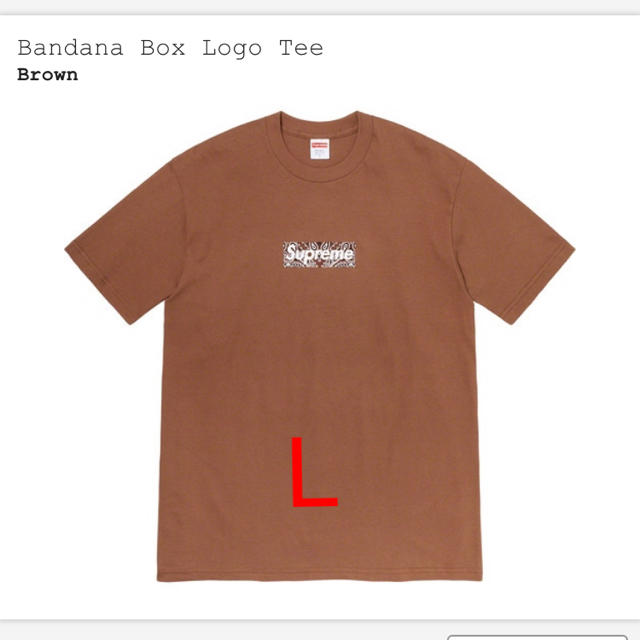 Supreme Bandana Box Logo Tee BrownLargeColor