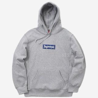 シュプリーム(Supreme)のgrey M supreme box logo hooded(パーカー)