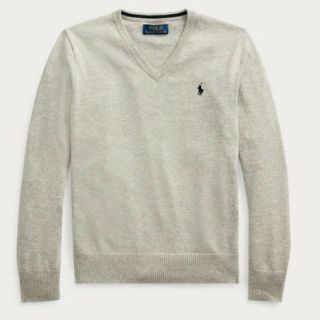 ポロラルフローレン(POLO RALPH LAUREN)の新品♡ラルフローレン Vネックコットン ニット セーター(ニット/セーター)