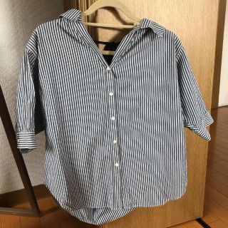 ジーナシス(JEANASIS)のJEANASIS★スキッパーシャツ、ストライプ(シャツ/ブラウス(半袖/袖なし))