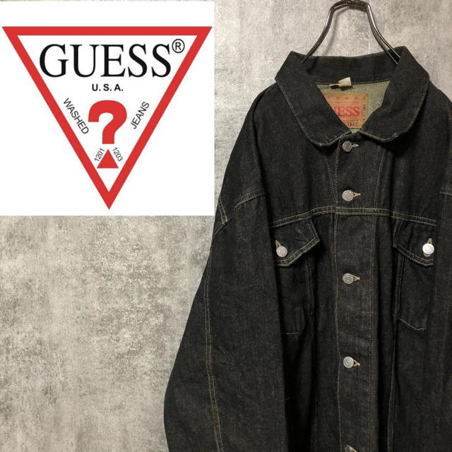 GUESS - 【激レア】ゲスGUESS☆メキシコ製ビッグブラックデニム