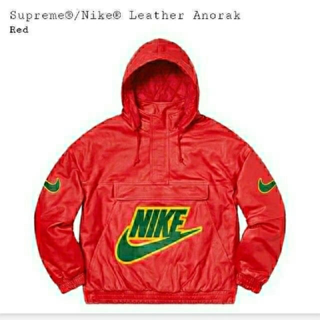 レザージャケットM SUPREME NIKE Leather Anorak