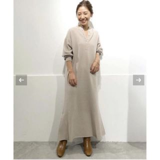 プラージュ(Plage)の新品＊semi flare  ニットワンピース 完売(ロングワンピース/マキシワンピース)