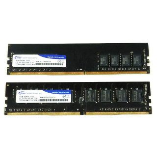 Team製ディスクトップ用メモリDDR4 2133 4GBｘ2 ８GB ジャンク(PCパーツ)