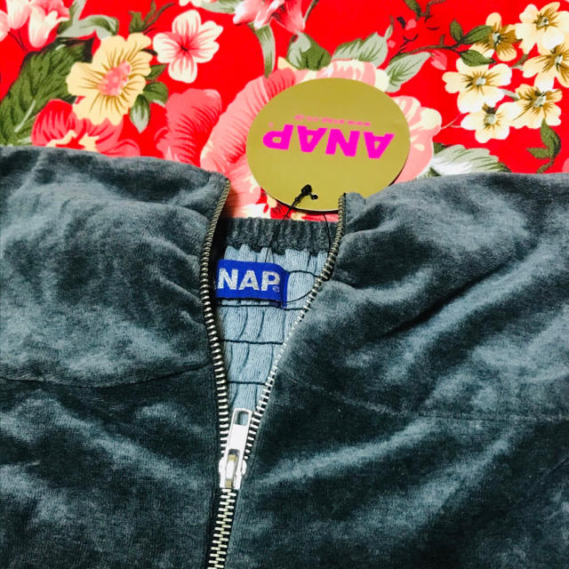 ANAP(アナップ)の★ANAP アナップ★ベロアミニドレス ベアワンピース★Wジップアップ★着丈63 レディースのワンピース(ミニワンピース)の商品写真