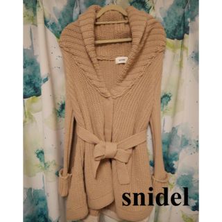 スナイデル(SNIDEL)の【新品未使用】snidel ニットガウンコート(ガウンコート)