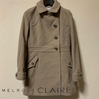 メルローズクレール(MELROSE claire)の【美品】MELROSE claire ミドル丈Pコート(ピーコート)