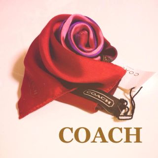 コーチ(COACH)のCOACHシルクスカーフ☆(バンダナ/スカーフ)