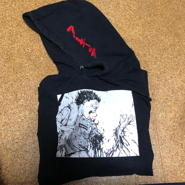 トップスsupreme akira arm hooded sweatshirt