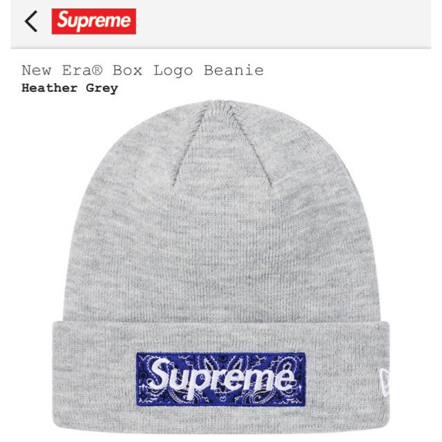 Supreme(シュプリーム)のsupreme New Era Box Logo Beanie  メンズの帽子(ニット帽/ビーニー)の商品写真