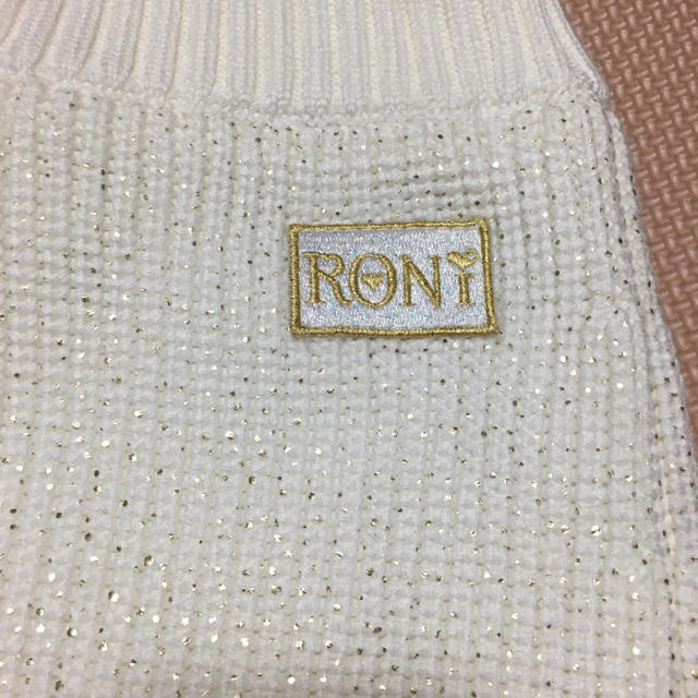 RONI(ロニィ)の新品タグ付き🌸RONI🌸キラキラゴールドタイトスカート🌸ML キッズ/ベビー/マタニティのキッズ服女の子用(90cm~)(スカート)の商品写真