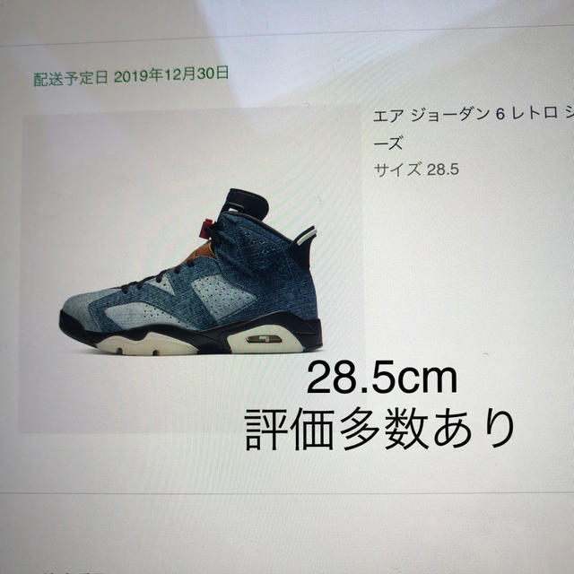 NIKE Air Jordan 6 Washed Denim 28.5cm