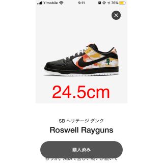 ナイキ(NIKE)のNIKE SB DUNK LOW RAYGUN TIE-DYE BLACK(スニーカー)