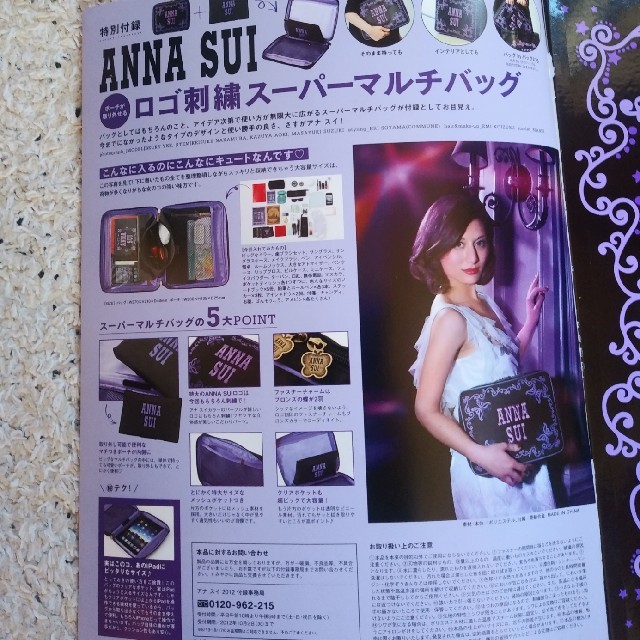 ANNA SUI(アナスイ)のＡＮＮＡ　ＳＵＩ　スーパーマルチバック エンタメ/ホビーの本(趣味/スポーツ/実用)の商品写真