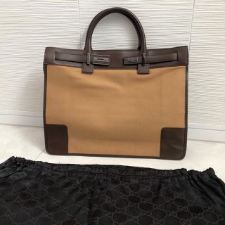 グッチ(Gucci)の【正規品】　ビンテージ　GUCCI / グッチ　トートバッグ　ロゴ入り袋付き(トートバッグ)