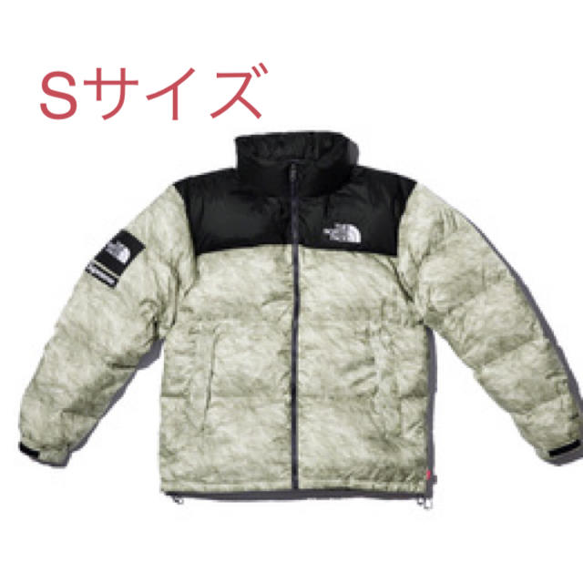 supreme TNF Paper Print Nuptse Jacket