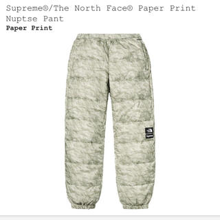 シュプリーム(Supreme)のSupreme The North Face Paper Nuptse pant(ワークパンツ/カーゴパンツ)