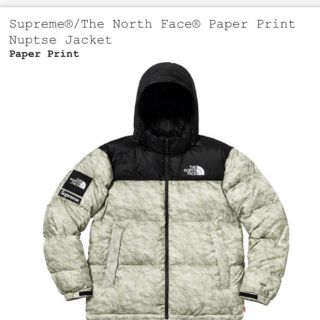 シュプリーム(Supreme)のsupreme north face paper print (ダウンジャケット)