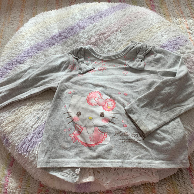 ハローキティ(ハローキティ)のハローキティのカットソー キッズ/ベビー/マタニティのキッズ服女の子用(90cm~)(Tシャツ/カットソー)の商品写真