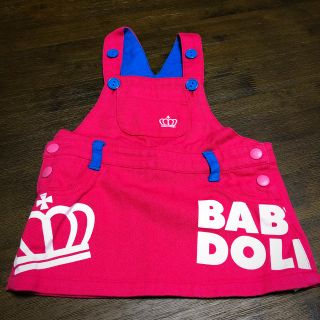 ベビードール(BABYDOLL)の【美品】BABYDOLL ジャンバースカート 80cm(スカート)