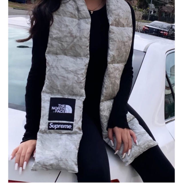 Supreme North Face Paper Print Scarf