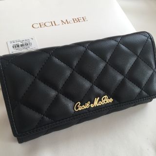 セシルマクビー(CECIL McBEE)のりま様専用❣️セシルマクビー  長財布&手帳型iPhoneケース ブラック(財布)