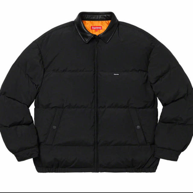 Supreme - 【XL】Supreme Leather Collar Puffy Jacket