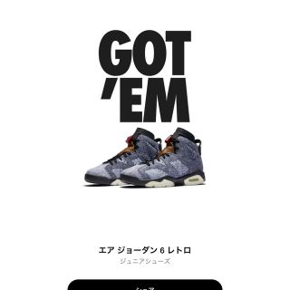 ナイキ(NIKE)のAJ6 aj6デニム　22.5cm(スニーカー)