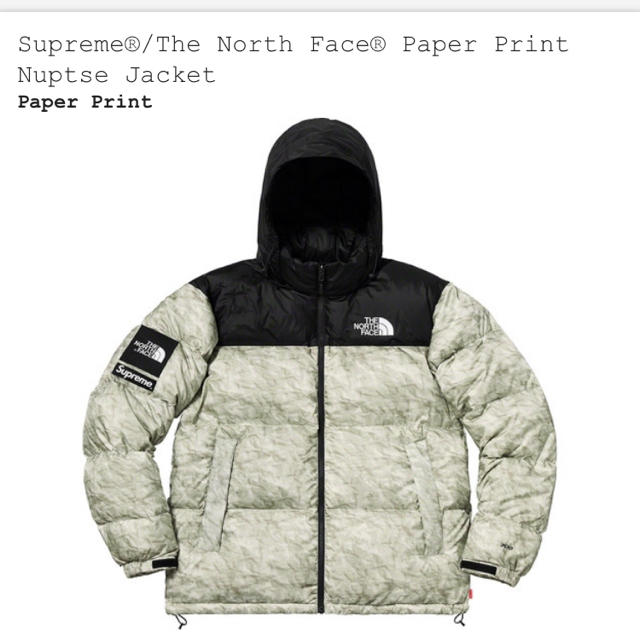 S supreme north face nuptse jacket