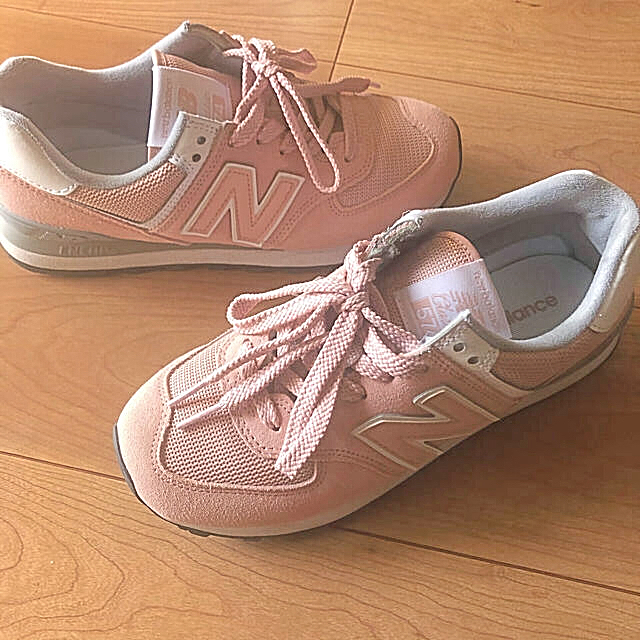 new balance 574 ピンク